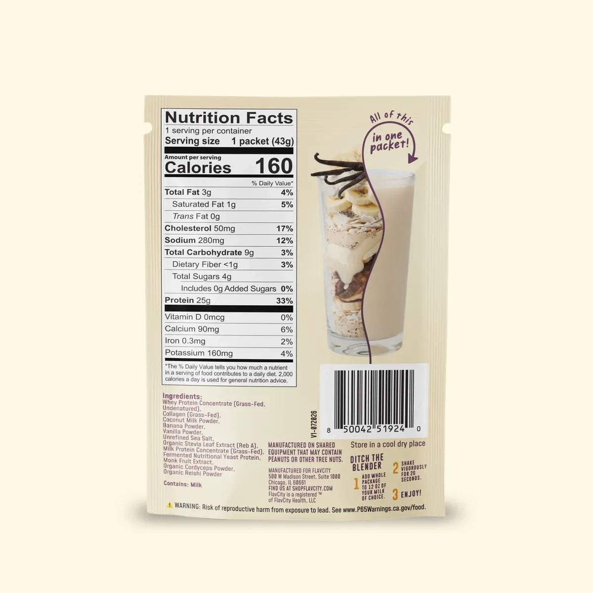 FlavCity Protein Smoothie 3 Flavors